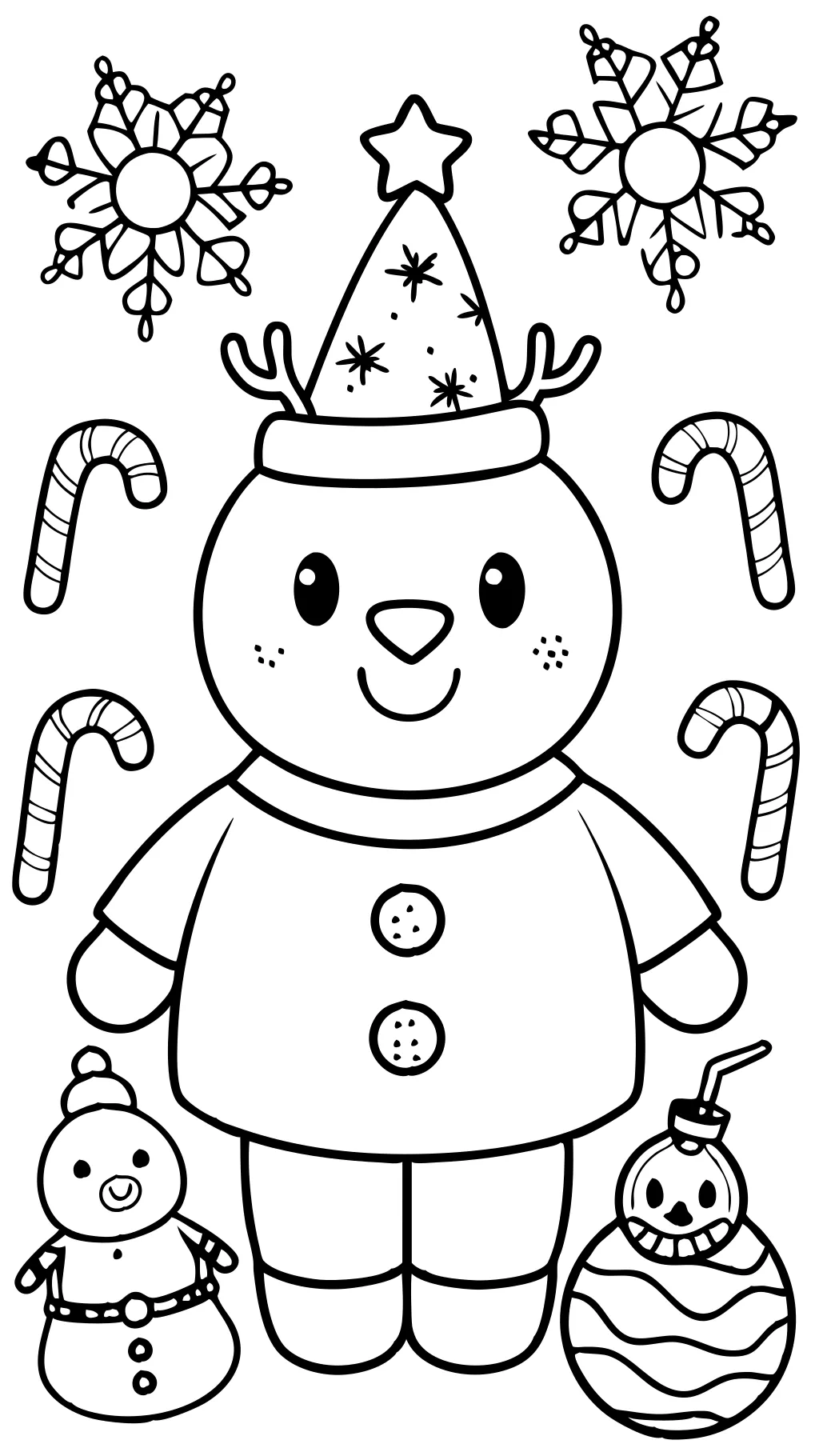 coloriages mignons pour Noël